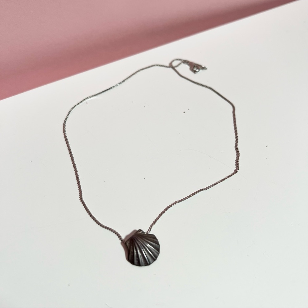 Vintage 90s y2k silver Trifari pendant necklace - Picture 1 of 3
